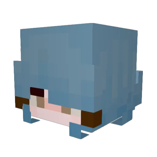 Donkeyckin Minecraft avatar head, 3D render