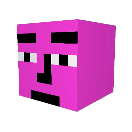 Donkeyface35 Minecraft avatar head, 3D render