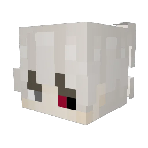 DonnaTelloo Minecraft avatar head, 3D render
