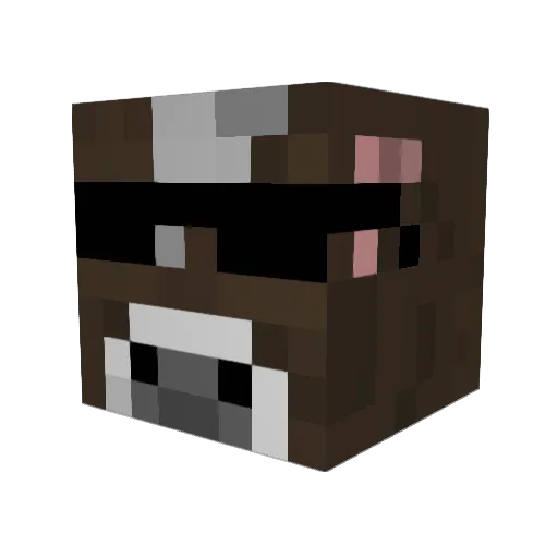Donnerwurst02 Minecraft avatar head, 3D render