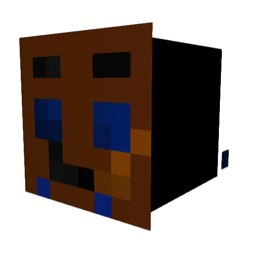 Donny131 Minecraft avatar head, 3D render