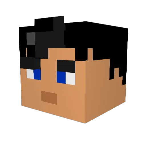 DonnyTsunami_ Minecraft avatar head, 3D render