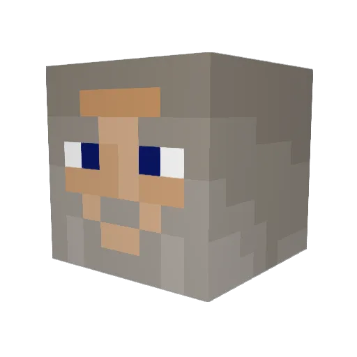 Donny_Burger Minecraft avatar head, 3D render