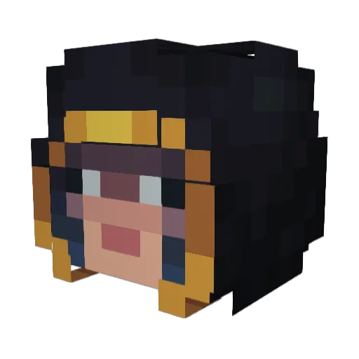 Donny_D7 Minecraft avatar head, 3D render