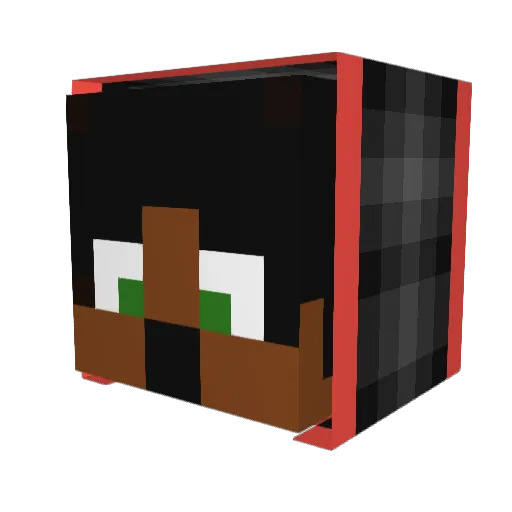 DonoTheeMenace Minecraft avatar head, 3D render