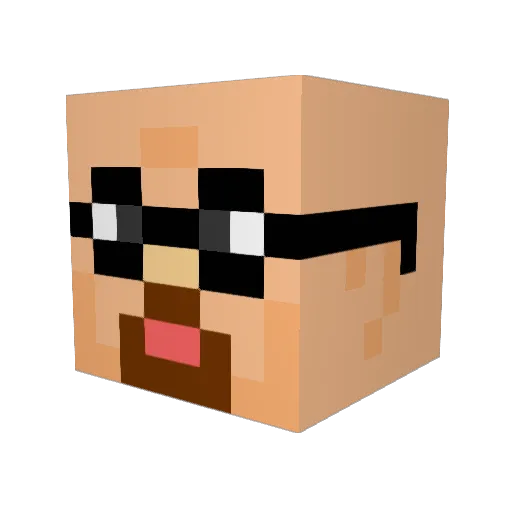 Donomite0 Minecraft avatar head, 3D render