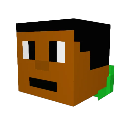 Donov12 Minecraft avatar head, 3D render