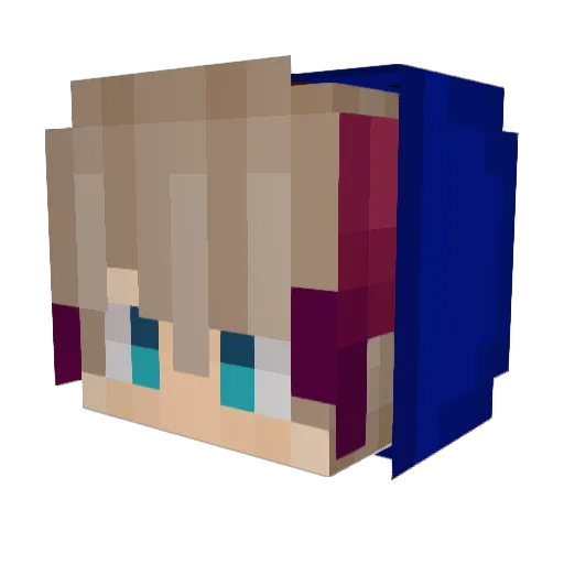 Donovack Minecraft avatar head, 3D render