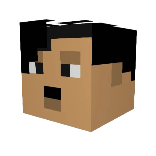 Donovan192 Minecraft avatar head, 3D render