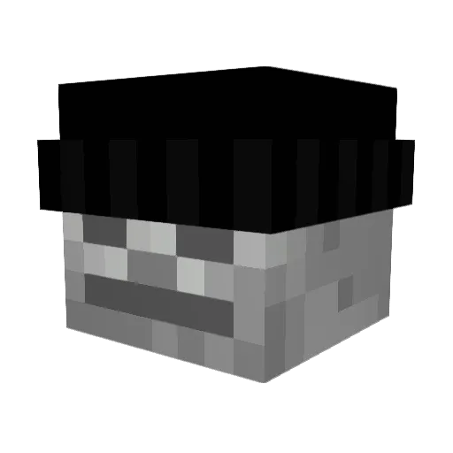 Donpapita Minecraft avatar head, 3D render
