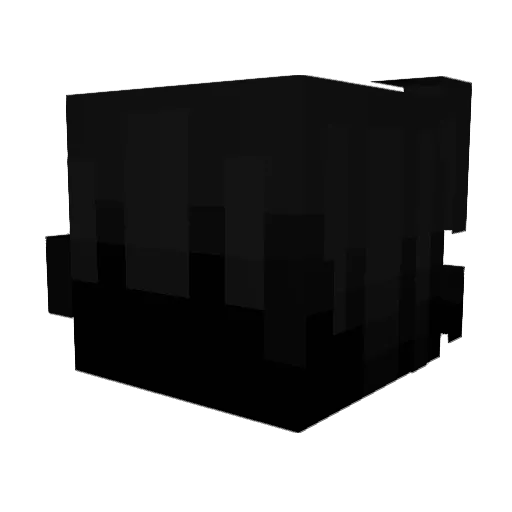 Donpingon Minecraft avatar head, 3D render