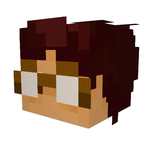Donresii Minecraft avatar head, 3D render