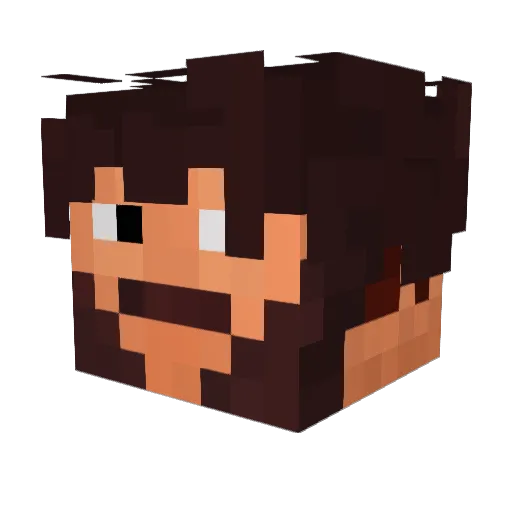 Donsuth Minecraft avatar head, 3D render