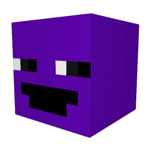 DontAsk789 Minecraft avatar head, 3D render