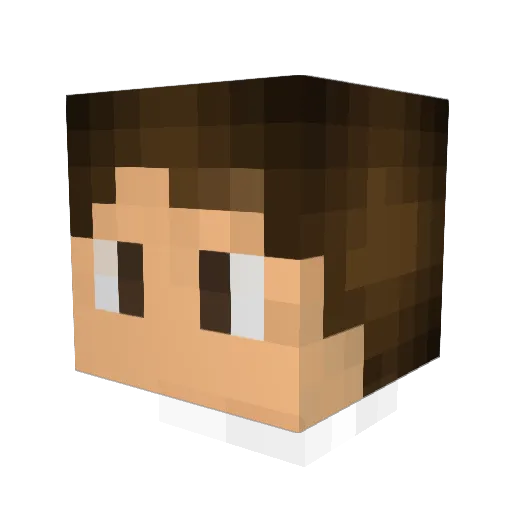 DontBlink2077 Minecraft avatar head, 3D render