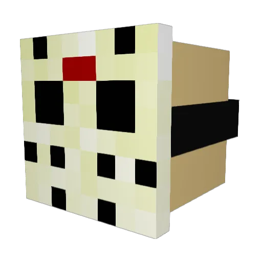 DontCareG Minecraft avatar head, 3D render
