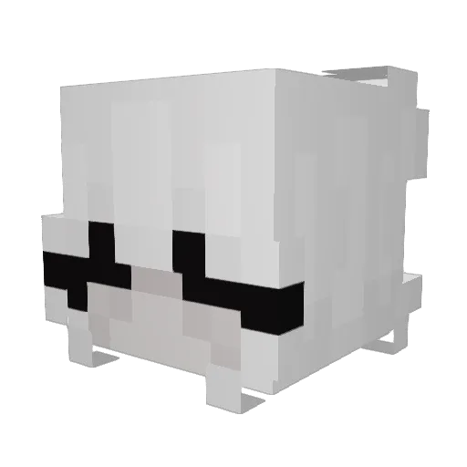 DontCurse Minecraft avatar head, 3D render