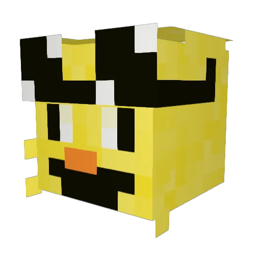 DontEatClyde Minecraft avatar head, 3D render