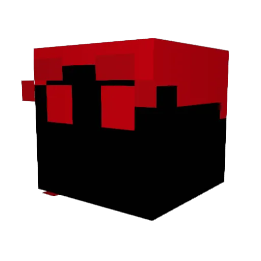DontEatTheCat Minecraft avatar head, 3D render