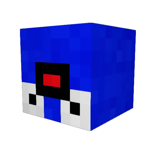 DontGetNerfed Minecraft avatar head, 3D render