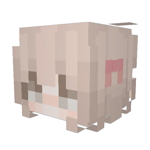 DontLeaveMeAlong Minecraft avatar head, 3D render