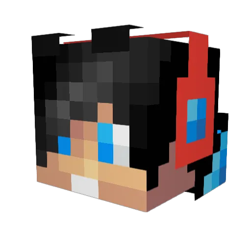 DontLookAtMyName Minecraft avatar head, 3D render