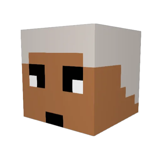 DontMindIfIDedue Minecraft avatar head, 3D render