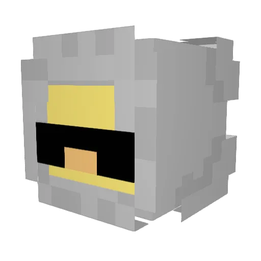 DontPlayWithRod Minecraft avatar head, 3D render