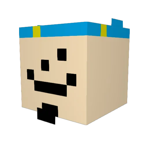 DontTrust345 Minecraft avatar head, 3D render