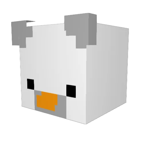 Dontbuyit Minecraft avatar head, 3D render