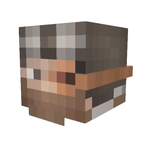 Dontcry122 Minecraft avatar head, 3D render
