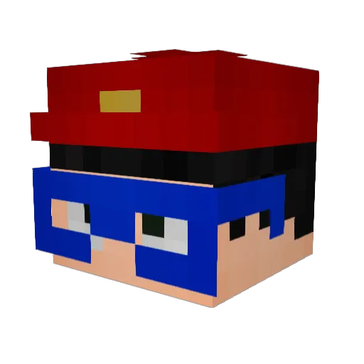 Donth8urfat3 Minecraft avatar head, 3D render