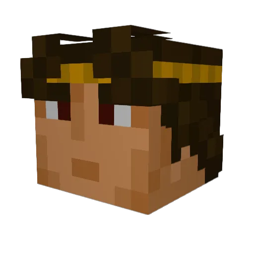 Donthos Minecraft avatar head, 3D render