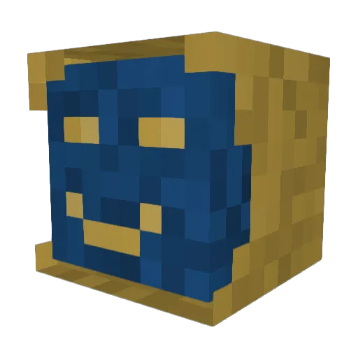 Dontlikethevoid Minecraft avatar head, 3D render