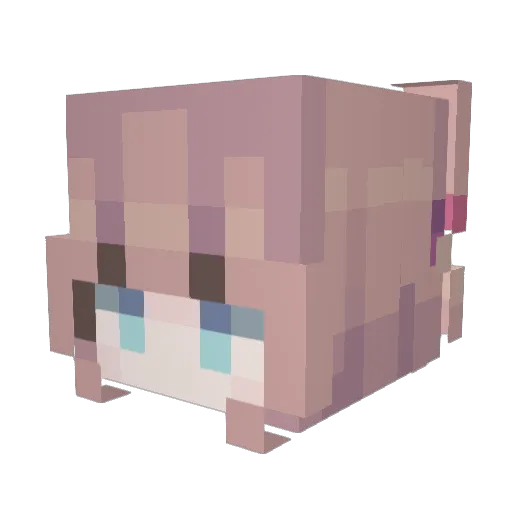 DontloveMilk Minecraft avatar head, 3D render