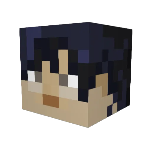 Dontorol Minecraft avatar head, 3D render