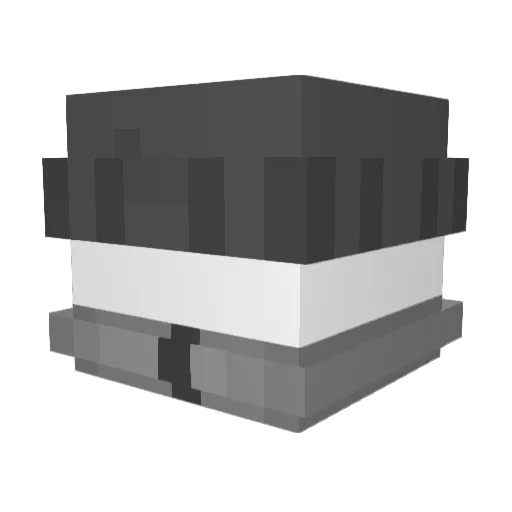 Dontxue Minecraft avatar head, 3D render