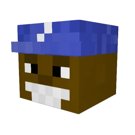 Donudz02 Minecraft avatar head, 3D render