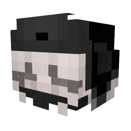 Donut2042 Minecraft avatar head, 3D render