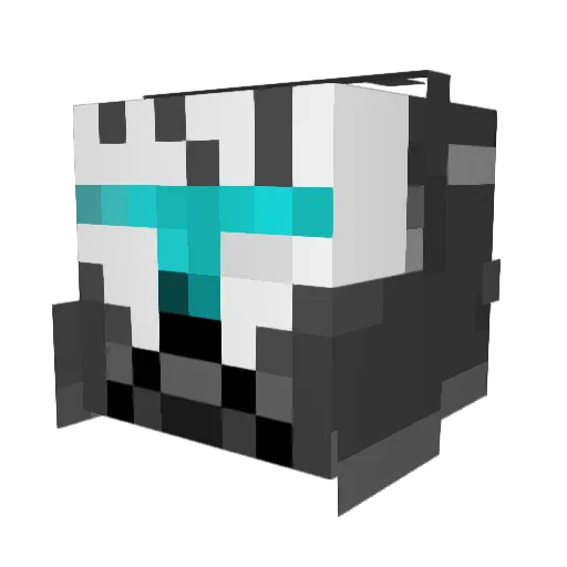 Donut2222 Minecraft avatar head, 3D render