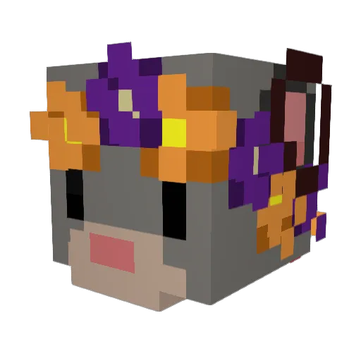 Donut411 Minecraft avatar head, 3D render