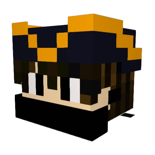 DonutCapybara Minecraft avatar head, 3D render
