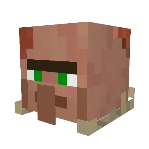 DonutTouchMyFood Minecraft avatar head, 3D render