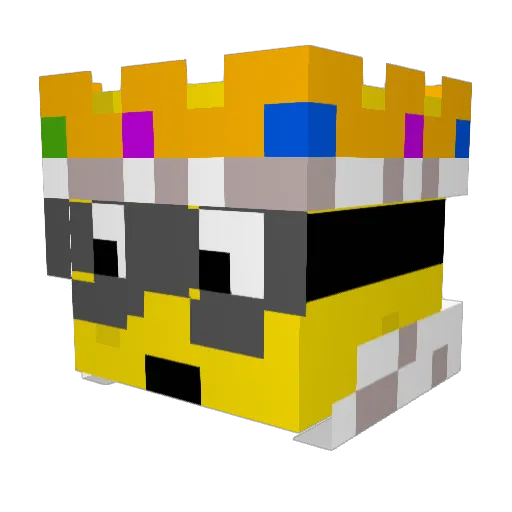 Donutbag Minecraft avatar head, 3D render