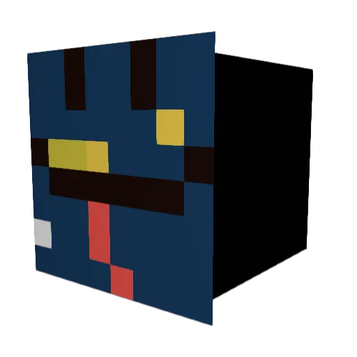 Donutcraft14 Minecraft avatar head, 3D render