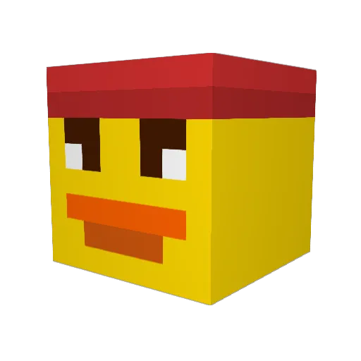 Donutlord11 Minecraft avatar head, 3D render