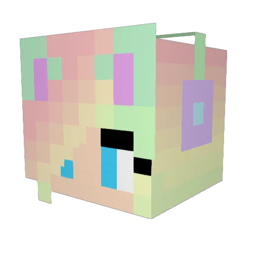 Donutnoa1234 Minecraft avatar head, 3D render