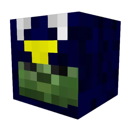 Donutnz Minecraft avatar head, 3D render