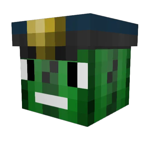 DonutsForDayZ Minecraft avatar head, 3D render