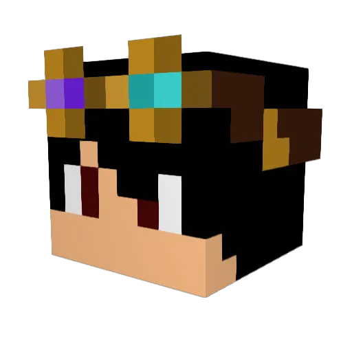 Donxk Minecraft avatar head, 3D render